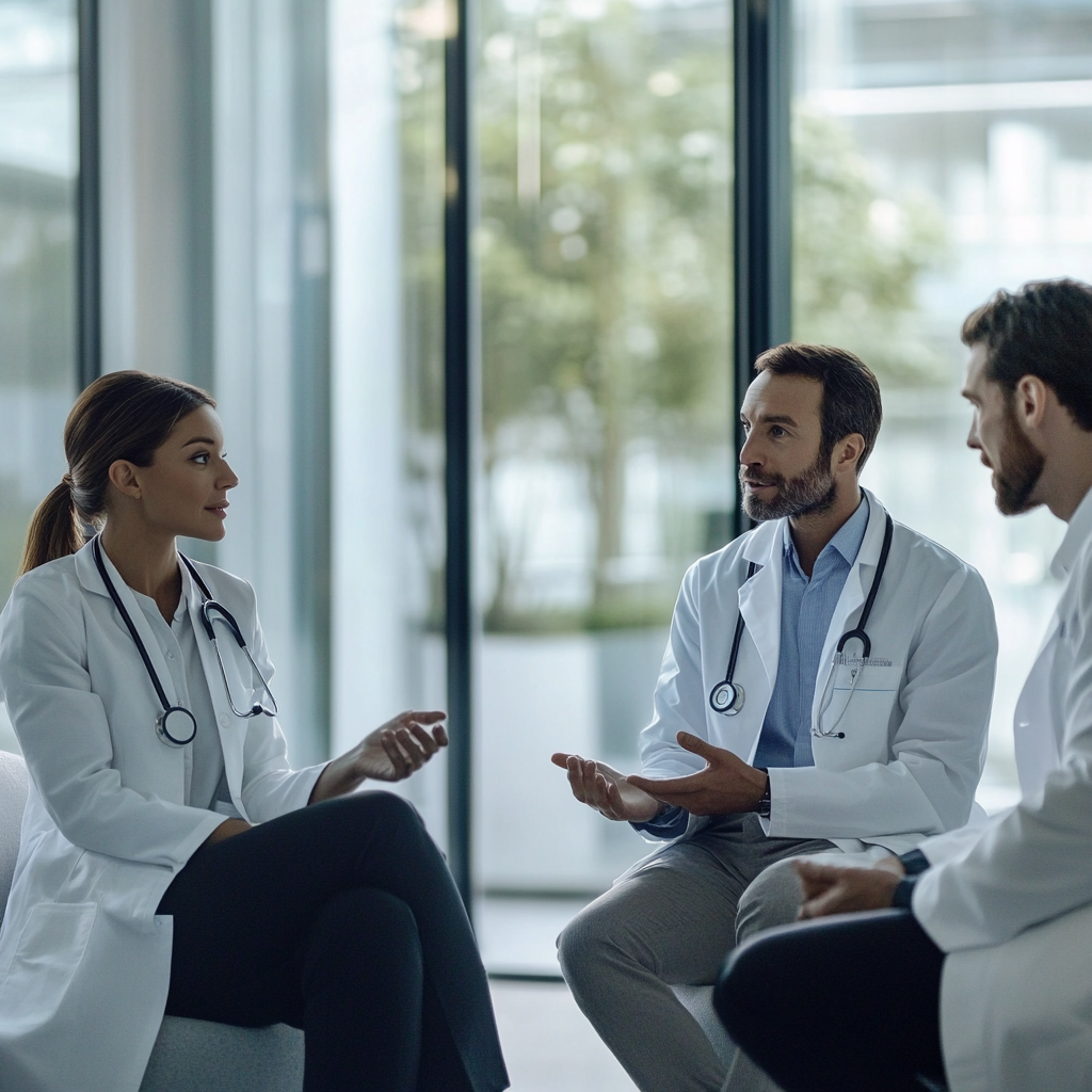 Fachlicher Austausch zwischen Ärzten